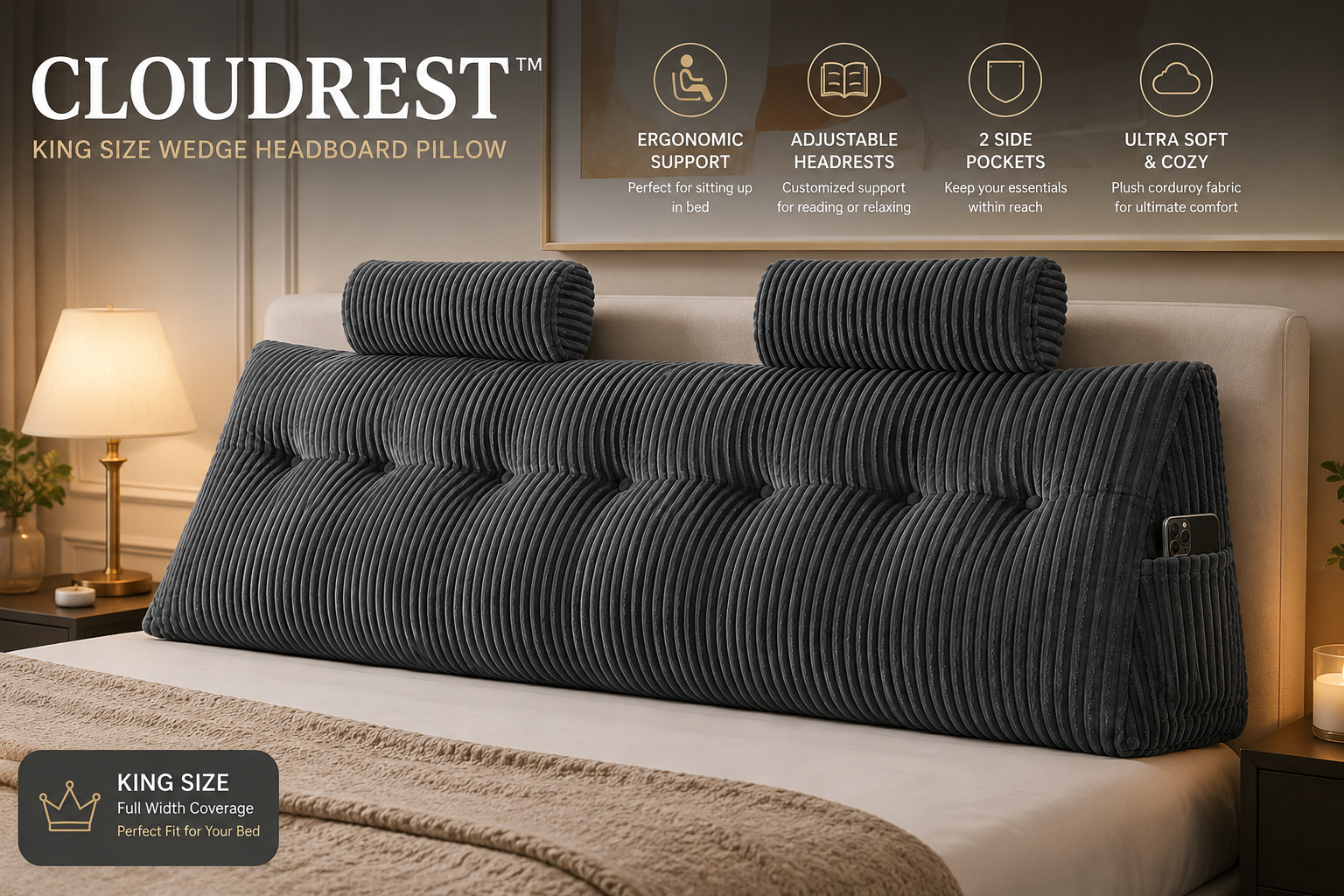 Cloud Pillow: The CloudRest™ Lounge Pillow